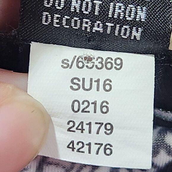 I-N-C International Concepts Top Size S Dress Top Black and White - Picture 12 of 14